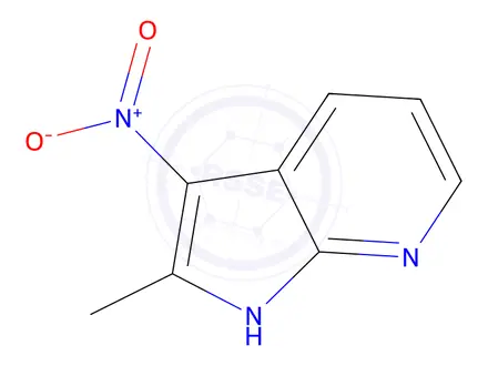 Chemical structure of 2-Methyl-3-nitro-1H-pyrrolo[2,3-b]pyridine