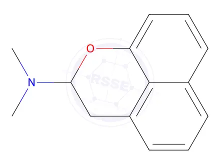 Chemical structure of 2-dimethylamino-1-oxa-2,3-dihydro-1H-phenalene