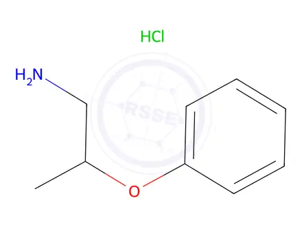 Chemical structure of 2-Phenoxypropan-1-aminehydrochloride