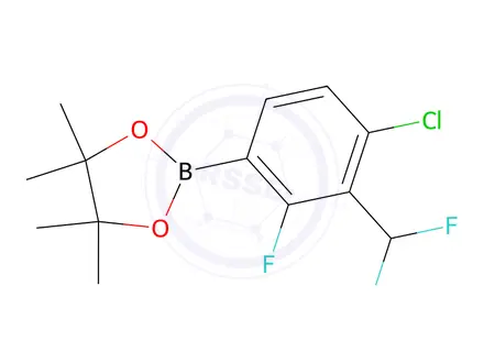 Chemical structure of 2-(4-Chloro-3-(difluoromethyl)-2-fluorophenyl)-4,4,5,5-tetramethyl-1,3,2-dioxaborolane