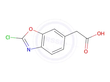 Chemical structure of 2-(2-Chlorobenzo[d]oxazol-6-yl)acetic acid