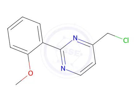 Chemical structure of 4-(chloromethyl)-2-(2-methoxyphenyl)pyrimidine