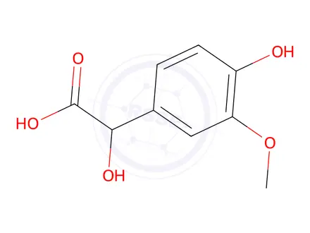 Chemical structure of DL-4-Hydroxy-3-methoxymandelic acid