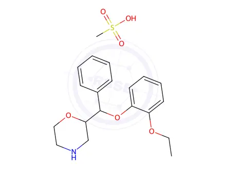 Chemical structure of Reboxetine Mesylate