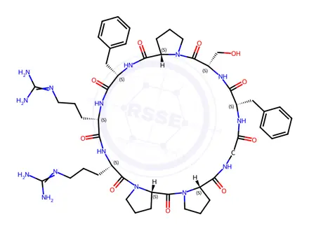 Chemical structure of cyclobradykinin