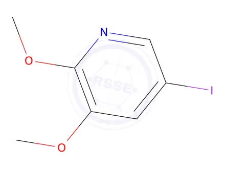 Chemical structure of 5-Iodo-2,3-dimethoxypyridine