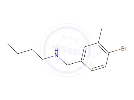 Chemical structure of n-(4-Bromo-3-methylbenzyl)butan-1-amine