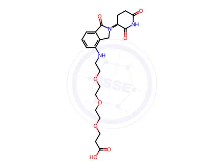 Chemical structure of Lenalidomide-PEG3-C2-acid