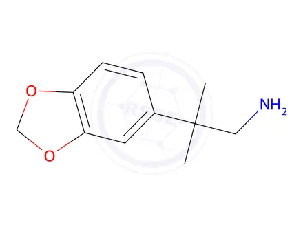 Chemical structure of 2-(2H-1,3-benzodioxol-5-yl)-2-methylpropan-1-amine