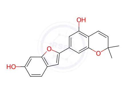 Chemical structure of Moracin D
