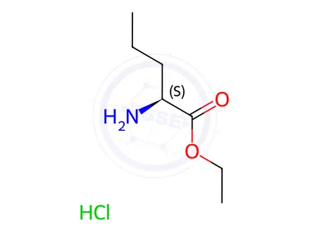 Chemical structure of L-Norvaline Ethyl Ester Hydrochloride
