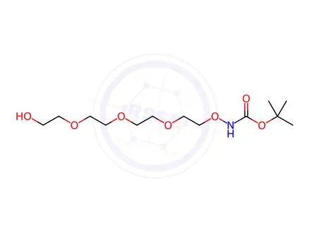 Chemical structure of Boc-Aminoxy-PEG4-OH