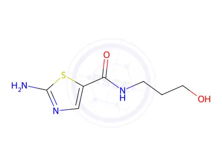 Chemical structure of 2-AMino-N-(3-hydroxypropyl)thiazole-5-carboxaMide
