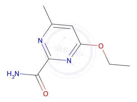 Chemical structure of 4-Ethoxy-6-methylpyrimidine-2-carboxamide