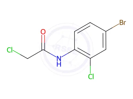 Chemical structure of N-(4-Bromo-2-chlorophenyl)-2-chloroacetamide