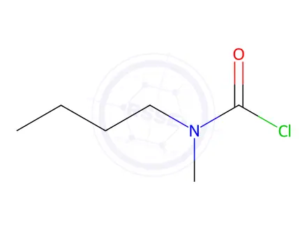 Chemical structure of N-butyl-n-methylcarbamoyl chloride