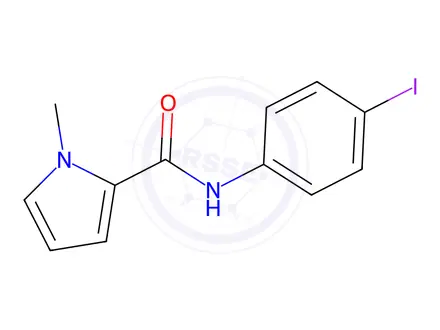 Chemical structure of n-(4-Iodophenyl)-1-methyl-1h-pyrrole-2-carboxamide