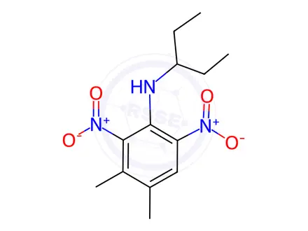Chemical structure of Pendimethalin in methanol
