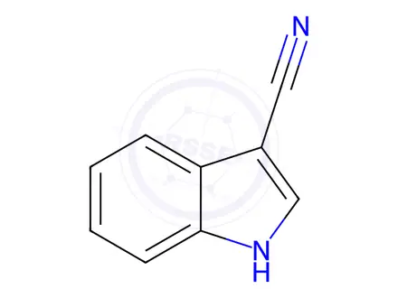 Chemical structure of 3-Cyanoindole