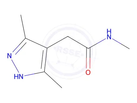 Chemical structure of 2-(3,5-Dimethyl-1H-pyrazol-4-yl)-N-methylacetamide