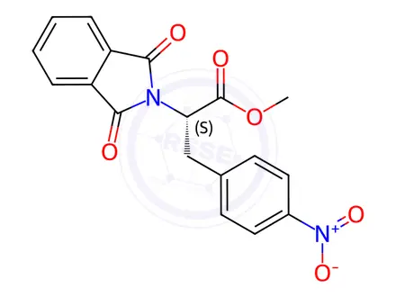 Chemical structure of N-Phthalimido 4-Nitro-L-phenylalanine Methyl Ester