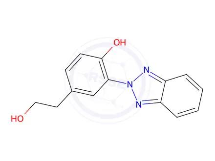 Chemical structure of 2-[2'-Hydroxy-5'-(2-hydroxyethyl)phenyl]-2H-benzotriazole