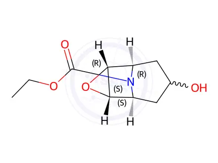 Chemical structure of ethyl rel-(1S,2S,4R,5R)-7-hydroxy-3-oxa-9-azatricyclo[3.3.1.024]nonane-9-carboxylate