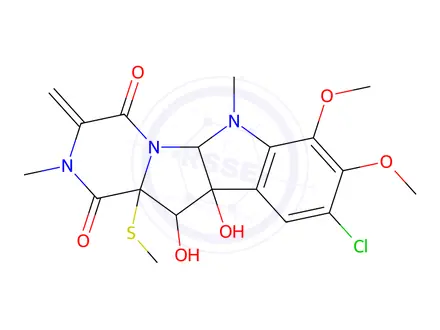 Chemical structure of SPORIDESMINF