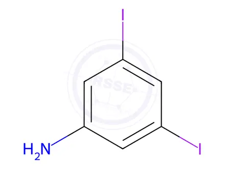 Chemical structure of 3,5-Diiodoanaline