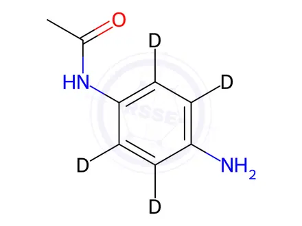 Chemical structure of 4'-Aminoacetanilide-2',3',5',6'-D4