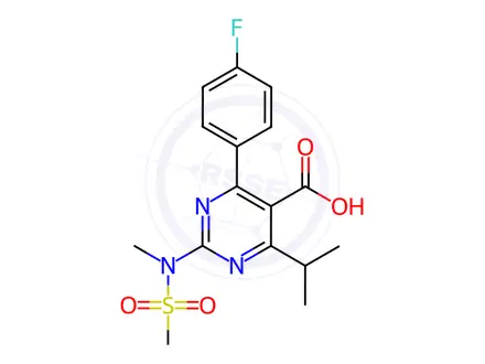 Chemical structure of Rosuvastatin Impurity 282