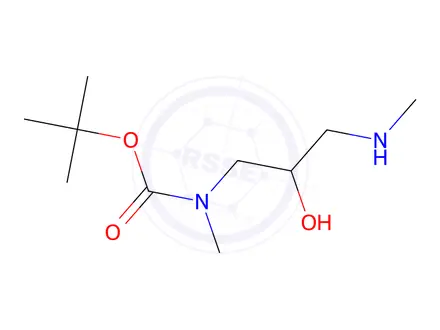 Chemical structure of tert-Butyl N-[2-Hydroxy-3-(methylamino)propyl]-N-methylcarbamate