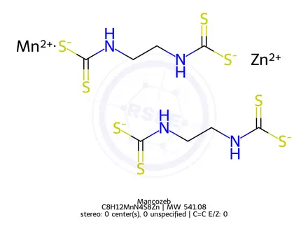 Chemical structure of Mancozeb