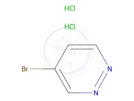 Chemical structure of 4-Bromopyridazine dihydrochloride