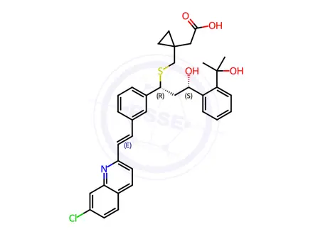 Chemical structure of 21(S)-Hydroxy Montelukast