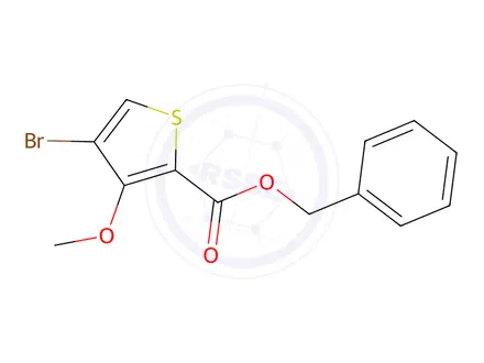 Chemical structure of Benzyl 4-bromo-3-methoxythiophene-2-carboxylate