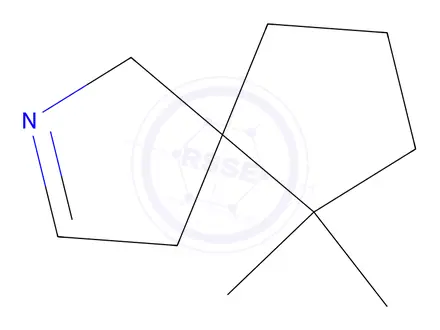 Chemical structure of 2-Azaspiro[4.4]non-2-ene,6,6-dimethyl-(9CI)