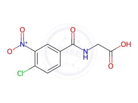 Chemical structure of (4-Chloro-3-nitro-benzoylamino)-acetic acid