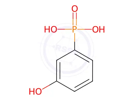 Chemical structure of 3-HYDROXYPHENYLPHOSPHONIC ACID