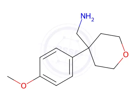 Chemical structure of (4-(4-Methoxyphenyl)tetrahydro-2H-pyran-4-yl)methanamine