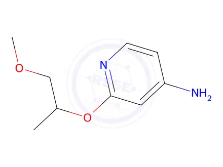 Chemical structure of 2-((1-Methoxypropan-2-yl)oxy)pyridin-4-amine