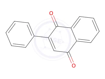 Chemical structure of 2-phenylnaphthalene-1,4-dione
