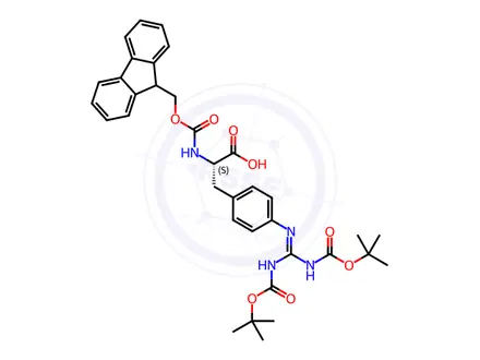 Chemical structure of FMOC-L-PHE(4-GUANIDINO-BOC2)-OH