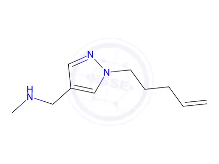 Chemical structure of methyl({[1-(pent-4-en-1-yl)-1h-pyrazol-4-yl]methyl})amine