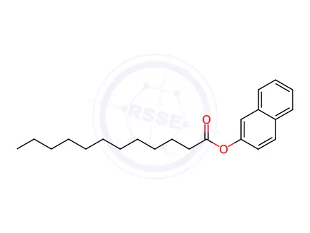 Chemical structure of 2-Naphthyl Laurate