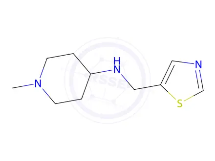 Chemical structure of 1-Methyl-N-(thiazol-5-ylmethyl)piperidin-4-amine