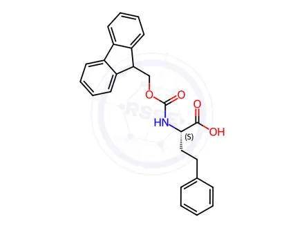 Chemical structure of Fmoc-L-homophenylalanine