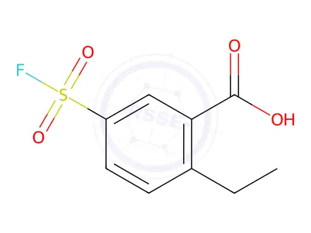 Chemical structure of 2-Ethyl-5-(fluorosulfonyl)benzoic acid