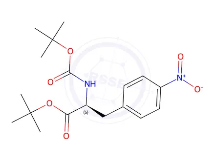 Chemical structure of N-Boc-4-nitro-L-phenylalanine-T-butyl ester