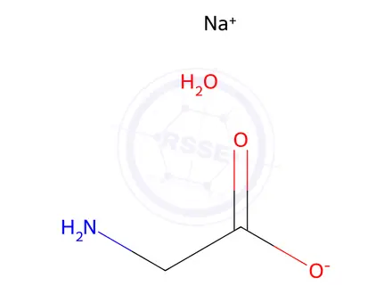 Chemical structure of GLYCINE SODIUM SALT HYDRATE 98